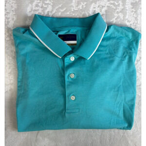 Jack Nicklaus StayDri Mens Light Blue Short Sleeve Golf Polo Shirt XXL Bear